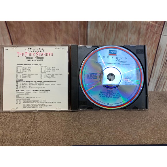 1988 Four Seasons Munchinger Pergolesi Corelll Classical Audio Music CD - Picture 2 of 3